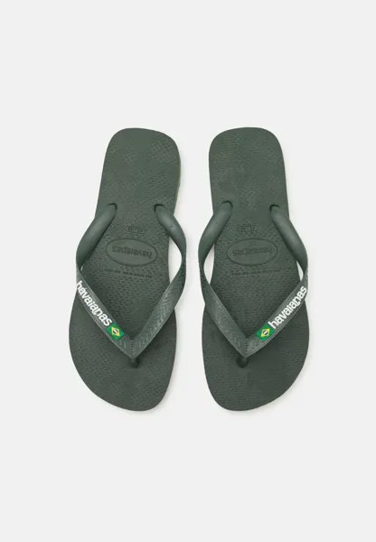 Шлепанцы BRASIL LOGO UNISEX Havaianas, цвет olive green