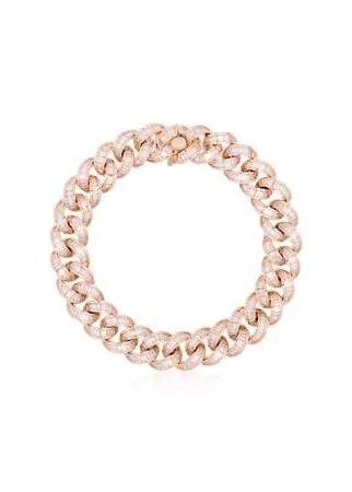 SHAY цепочный браслет из розового золота с бриллиантами