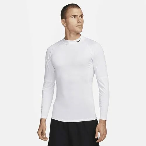 Термобелье верх NIKE Pro Dri-FIT Fitness Mock, размер M, белый