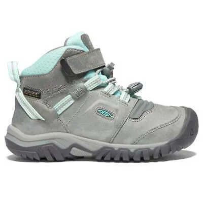 Серые повседневные непромокаемые ботинки для девочек Keen Ridge Flex Mid 1025590