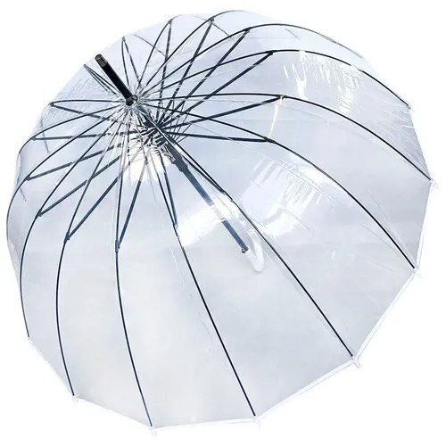 Зонт-трость Meddo, белый, бесцветный