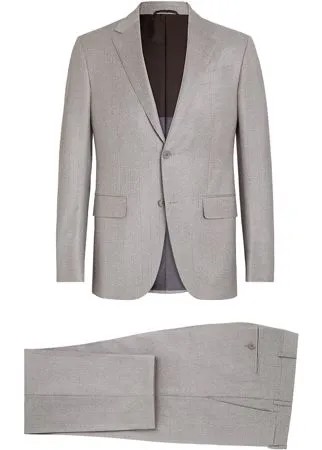 Ermenegildo Zegna полосатый костюм с однобортным пиджаком