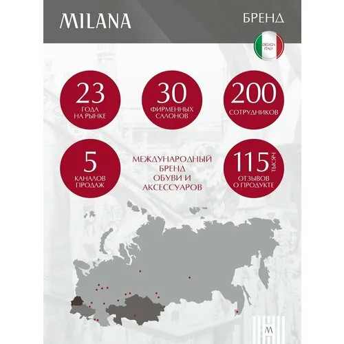 Ботинки Milana, размер 38, белый