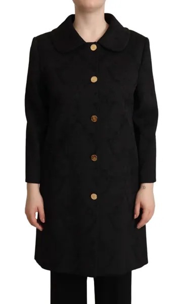 Куртка DOLCE - GABBANA Черная парча, полиэстер, длинные рукава IT46/US12/XL $2000