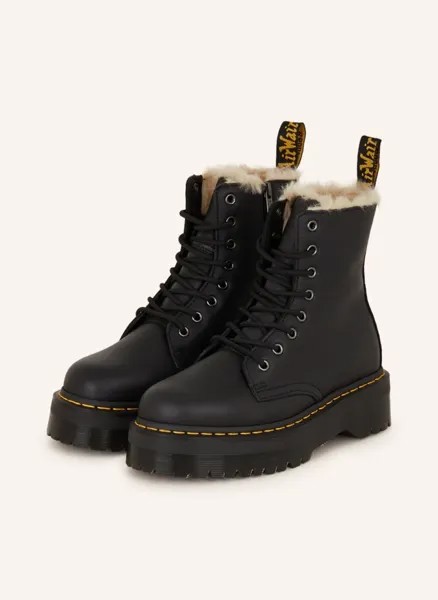 Сапоги jadon на шнуровке с искусственным мехом Dr. Martens, черный