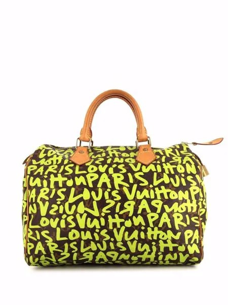 Louis Vuitton сумка-тоут Speedy 30 2008-го года из коллаборации с Stephen Sprouse