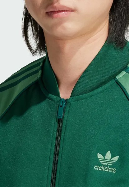 Бомбер Sst Tt adidas Originals, университетский зеленый preloved green