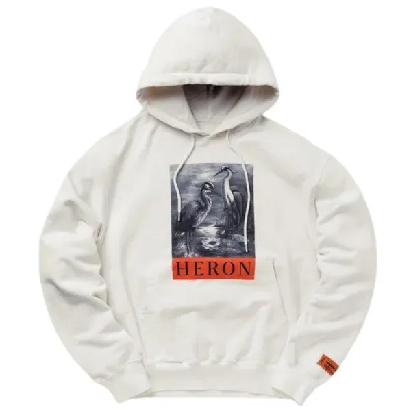 Белый худи с логотипом Boxed Heron Heron Preston, белый