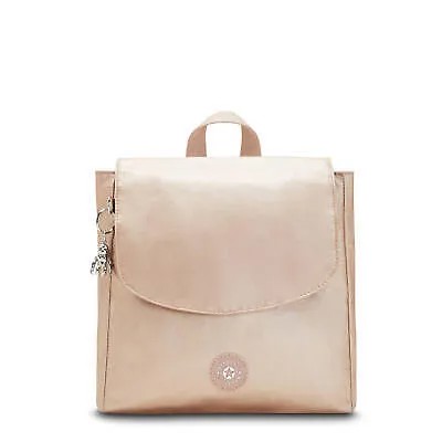 Маленький рюкзак Kipling Dannie Metallic Gold Charm Met