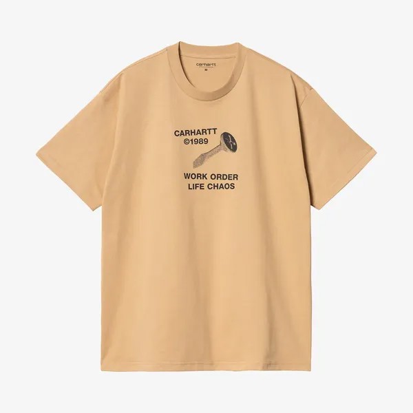 Футболка S/S Strange Screw T-Shirt 'Dusty Hamilton Brown' Carhartt WIP, коричневый