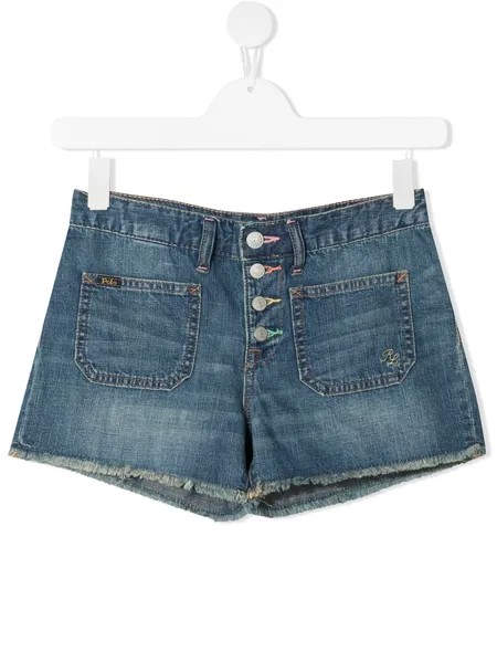 Ralph Lauren Kids джинсовые шорты с вышитым логотипом