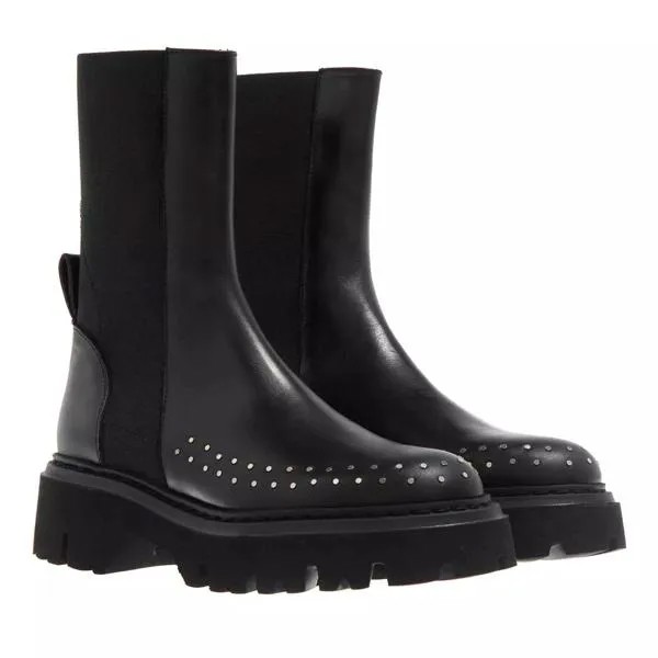 Ботинки leather and mesh boots N°21, черный