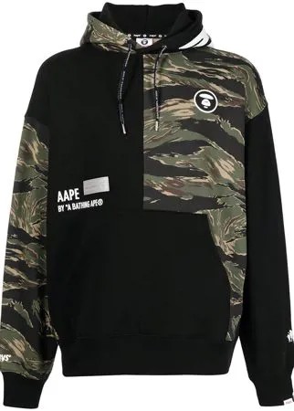 AAPE BY *A BATHING APE® худи с камуфляжным принтом