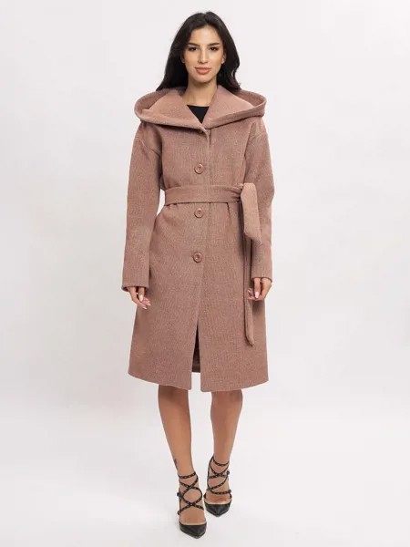 Пальто женское MTFORCE 42116 коричневое 40 RU