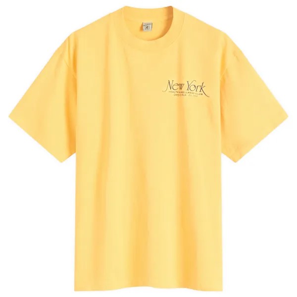 Футболка Sporty & Rich Ny 94 T-Shirt, цвет Faded Gold & Navy