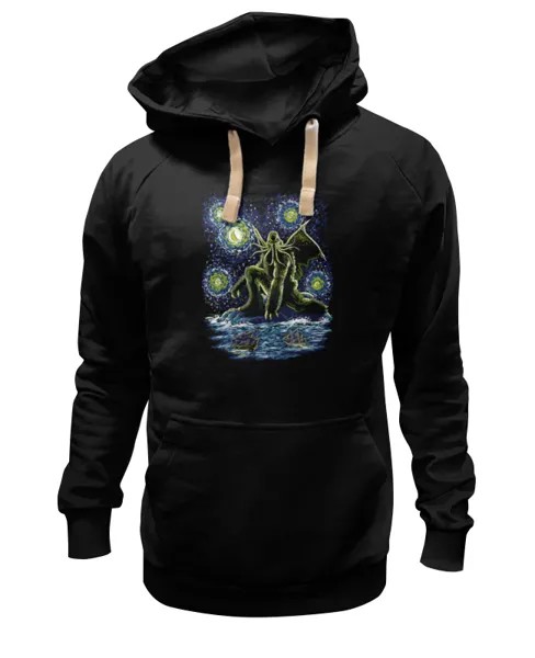 Худи Printio Ктулху черное 3XL