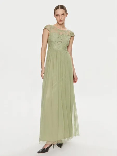 Вечернее платье стандартного кроя Vila, зеленый