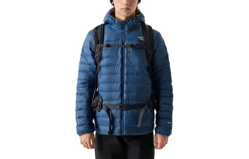Пуховики и пальто мужские синие The North Face, синий