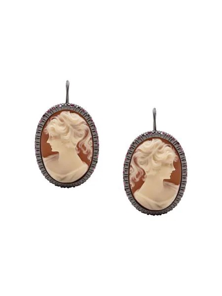Ports 1961 серьга Cameo со стразами