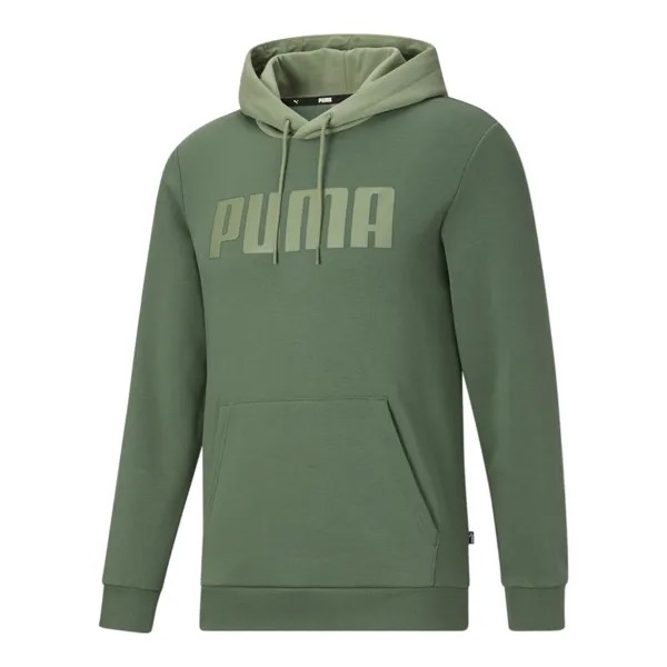 Puma Color Block Logo Hoodie Mens Green Coats Куртки Верхняя одежда 67372825