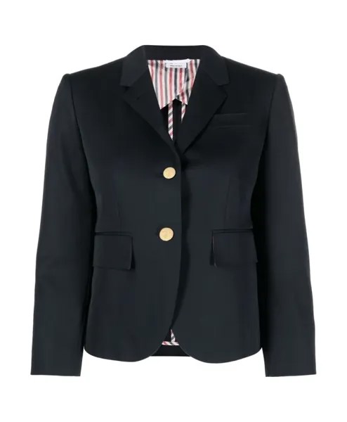 Куртка из шерстяного габардина Thom Browne, синий