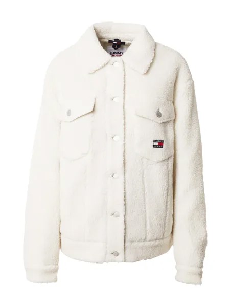 Межсезонная куртка Tommy Jeans, от белого