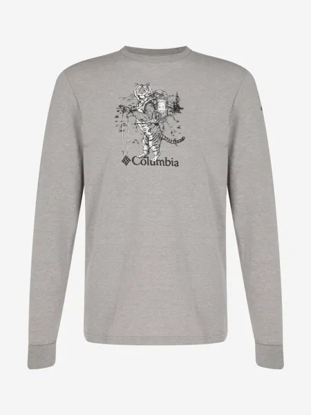 Лонгслив мужской Columbia Blue Reef LS Graphic Tee, Серый