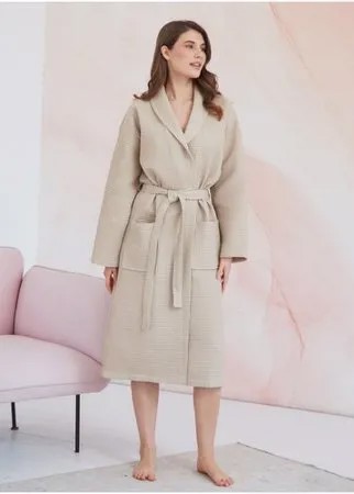 Халат Arya Вафельный Унисекс Pamira Бежевый, L