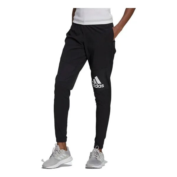 Брюки aeroready легкие эластичные тканые спортивные брюки азиатского размера Adidas, черный