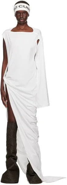 Белое платье-макси Edfu Rick Owens DRKSHDW