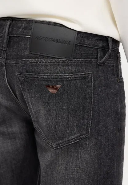 Джинсы скинни Emporio Armani, цвет Denim Nero