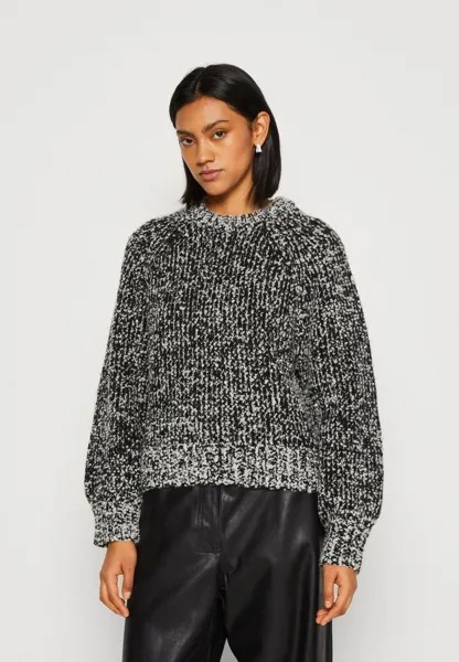 Свитшот Samsøe Samsøe ARIA CREW NECK, цвет black melange