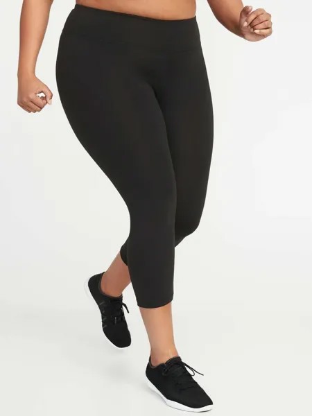 PLUS- Old Navy Женские компрессионные леггинсы с высокой посадкой, черные #40969-8#5