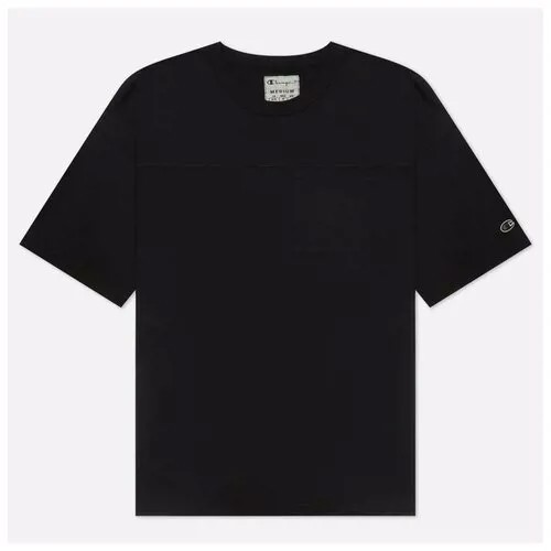 Мужская футболка Champion Reverse Weave Organic Cotton Crew Neck Custom Fit чёрный , Размер S