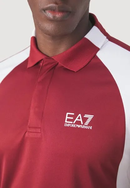 Рубашка поло EA7 Emporio Armani, Бордо