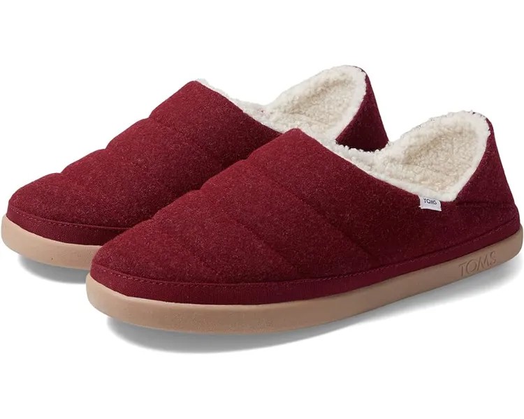 Тапочки TOMS Ezra, цвет Rhubarb Red Mélange Felt
