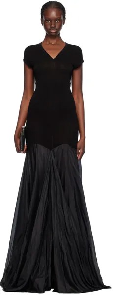 Черное платье-макси Divine Divine Rick Owens, цвет Black