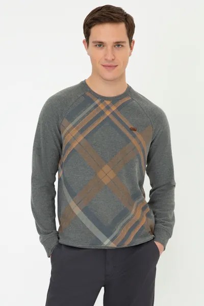 Свитшот мужской U.S. POLO Assn. G081SZ0820HERSH серый XL