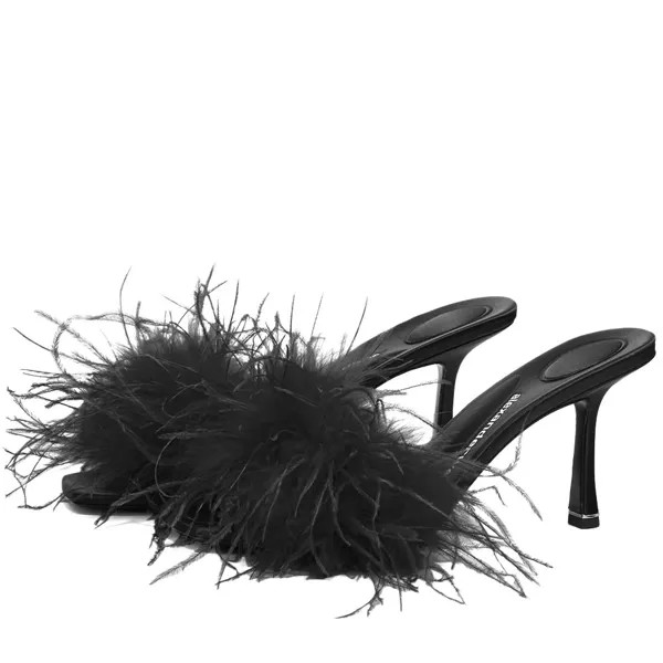 Мюли Alexander Wang Lulu 85 Feather Mule