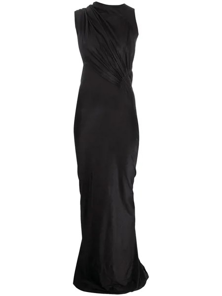 Rick Owens Lilies платье асимметричного кроя с драпировкой