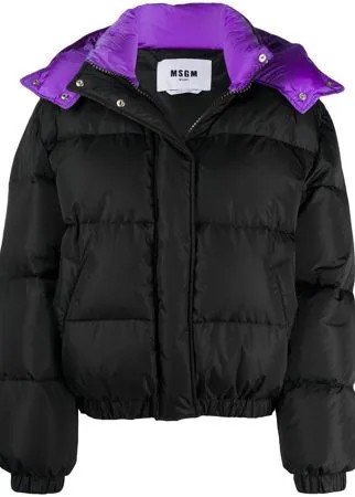 MSGM пуховик с капюшоном