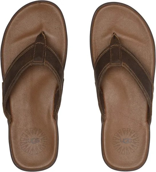 Шлепанцы Seaside Flip Leather UGG, цвет Luggage