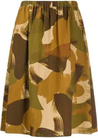 YMC юбка с камуфляжным принтом