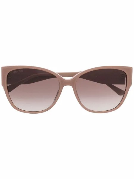 Jimmy Choo Eyewear солнцезащитные очки в массивной оправе