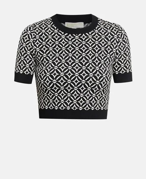 Пуловер с короткими рукавами Michael Michael Kors, черный