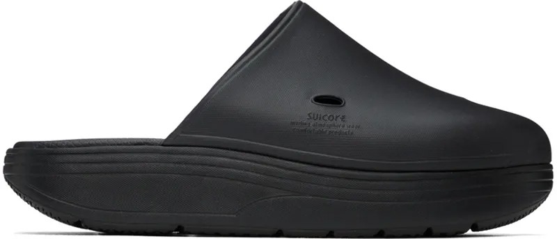 Черные лоферы в горошек Suicoke