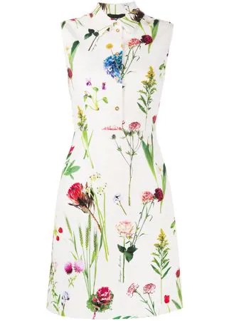 Boutique Moschino платье-рубашка с цветочным фотопринтом