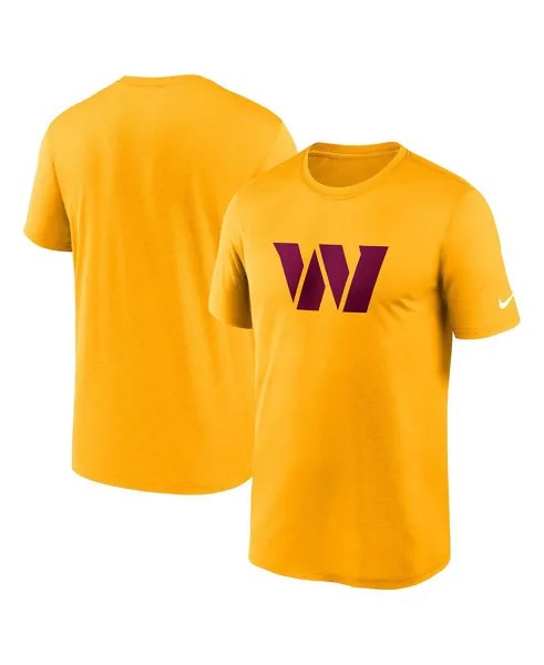 Мужская золотая футболка Washington Commanders Essential Legend Nike