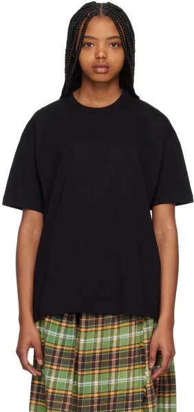 Черная футболка с круглым вырезом Comme des Garçons