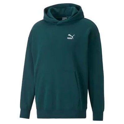 Puma Classics Relaxed Pullover Hoodie Mens Green Повседневная верхняя одежда 53674724